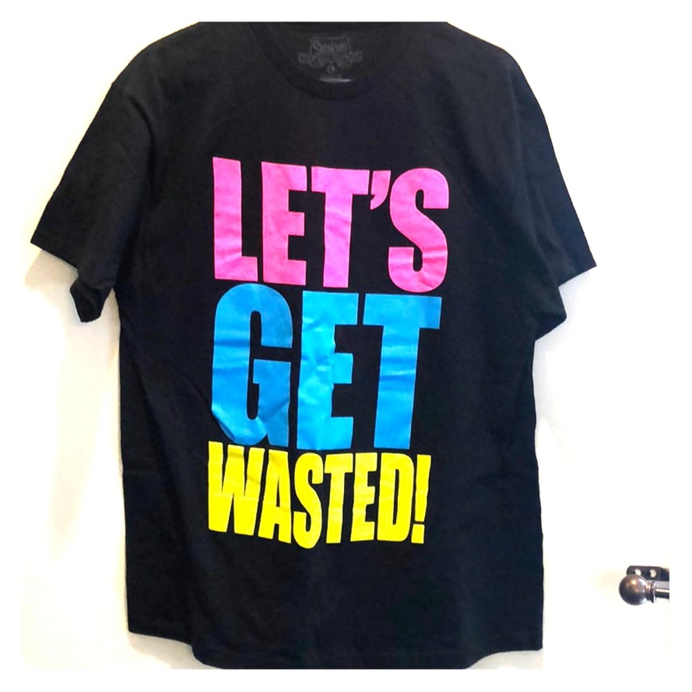 Spencer’s “Wasted” party T-shirt